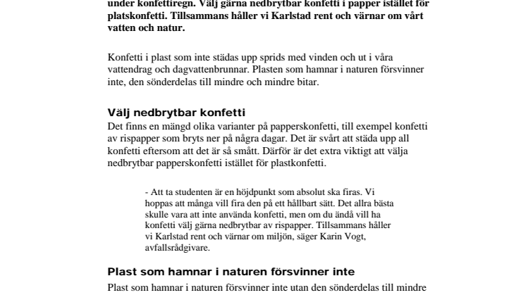 Festar du hållbart?