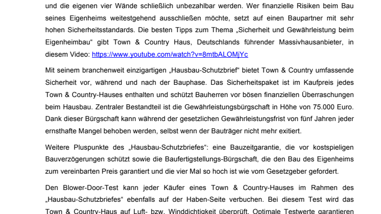 Gewährleistung beim Hausbau: Sicherer Schutz vor Pfusch am Bau
