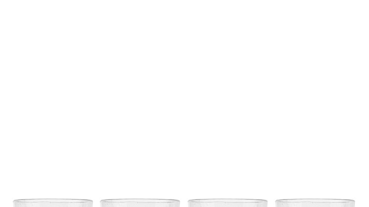 Sagaform SS25 - Picnic Juni water glass, 4-pcs Clear 
