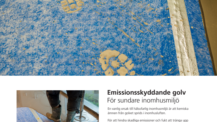 Informationsblad emissionsskyddande golv - för sundare inomhusmiljö
