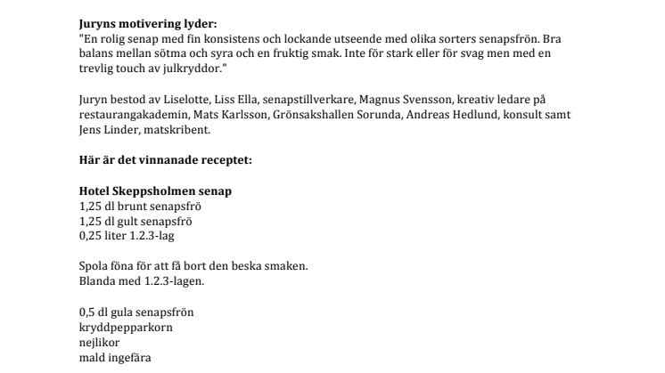 Magnus på Hotel Skeppsholmen gör stans godaste senap