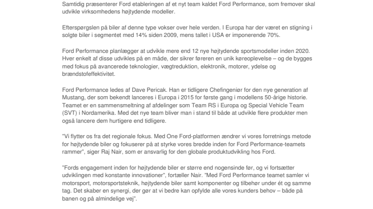 Ford bekræfter spritny Focus RS