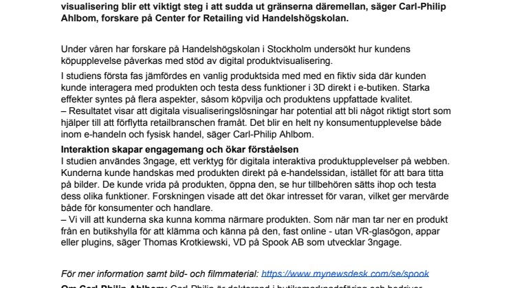 Ny forskning: Digitala produktupplevelser kan sudda ut gränserna mellan fysisk och digital handel