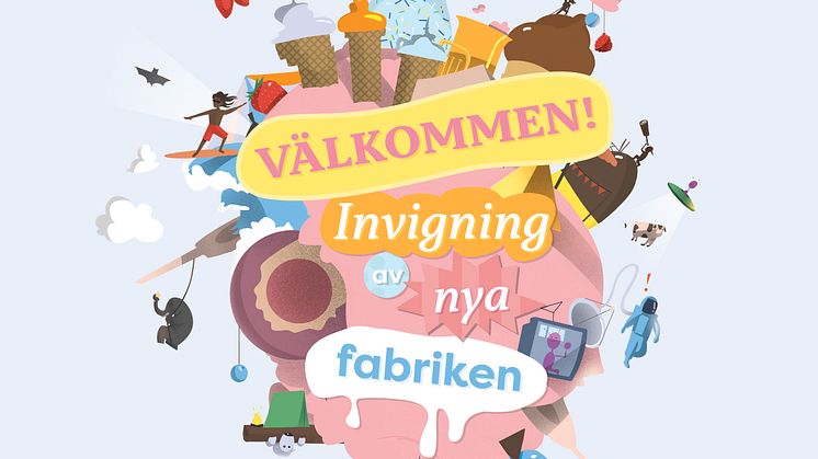 Invigning av nya fabriksdelen på Triumf Glass