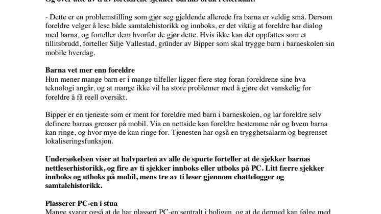 (NO) Foreldre leser barnas innboks