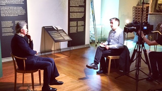 Antony Beevor intervjuas på Armémuseum, Stockholm