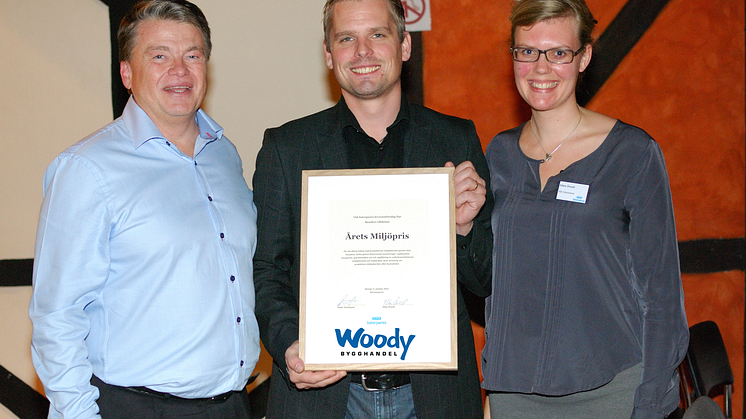 De får Woodys Miljöpris 2012