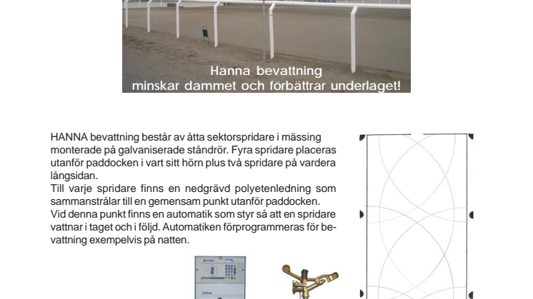 Hanna - Automatisk bevattning för paddock