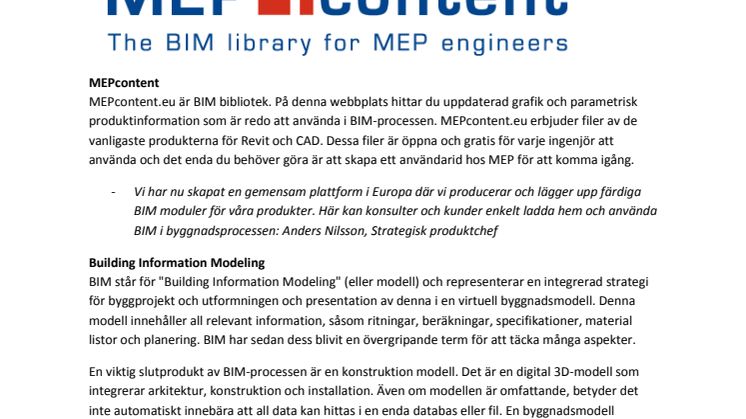 Mitsubishi Electric produkter finns som BIM