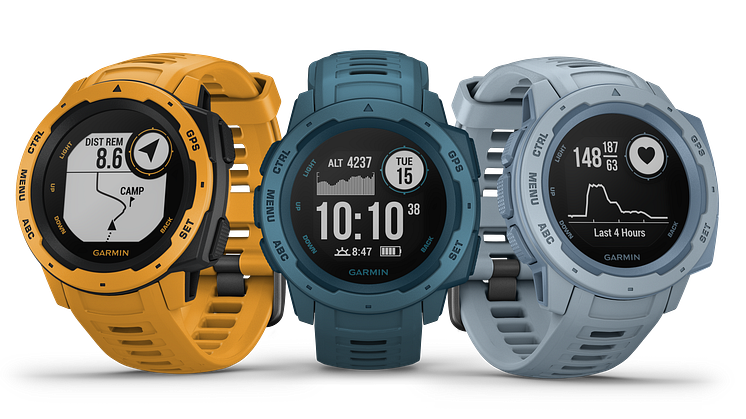 Garmin lancerer tre nye farver til det populære Instinct adventure GPS-ur
