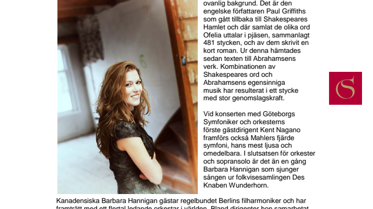 Ofelias egen berättelse med stjärnsopranen Barbara Hannigan