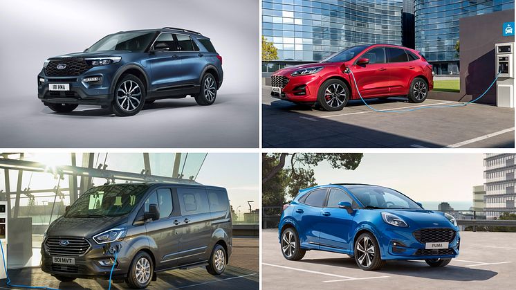 Ford skal selge flere elektrifiserte biler enn diesel og bensin i 2022
