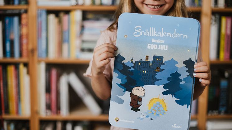 Friends Snällkalender 2022 får besök av Alfons Åberg och hans vänner