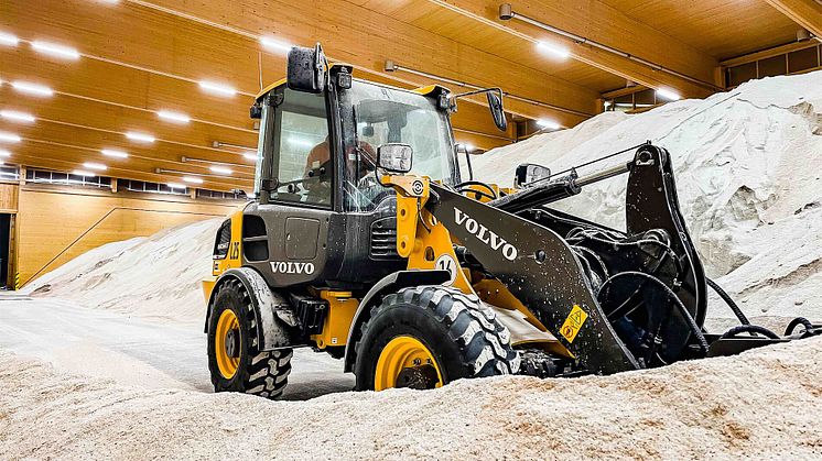 Volvo L25 Electric i depån hos ABW