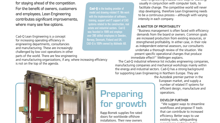 Lean Engineering drives profit margin within engineering and manufacturing