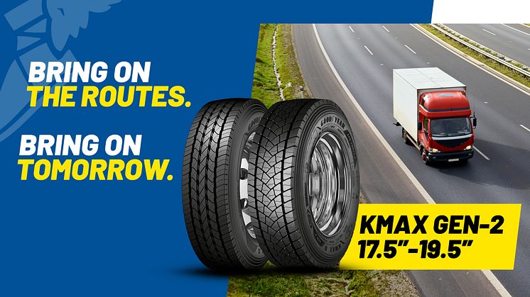 Goodyear presenterar sortimentet KMAX S & D GEN-2 17,5”-19,5” på SOLUTRANS 2023