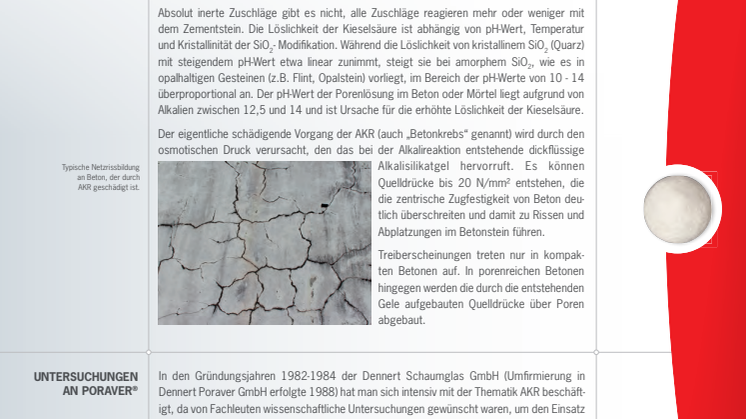 Der Einfluß von Blähglasgranulat auf die Alkali-Kieselsäure-Reaktion in zementären Systemen