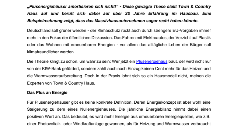 Plusenergie lohnt sich nicht! – Warum man besser kein Plusenergiehaus bauen sollte