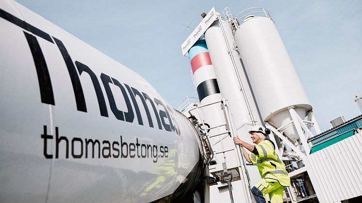 Thomas Betongs fabriker drivs med 100% förnybara bränslen