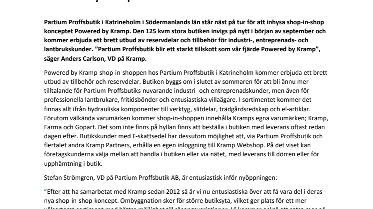 Powered by Kramp hos Partium i Katrineholm