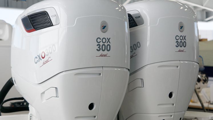 Cox Powertrain's much anticipated CXO300 makes it's global debut at the 59th Fort Lauderdale International Boat Show