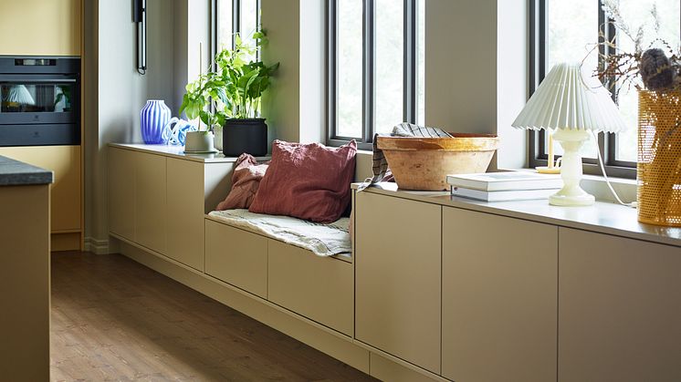 Vedum Kök - Sittbänk i sandbeige