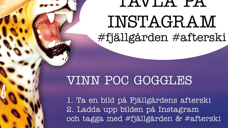Instagramtävling #fjällgården #afterski - vinn POC Goggles 