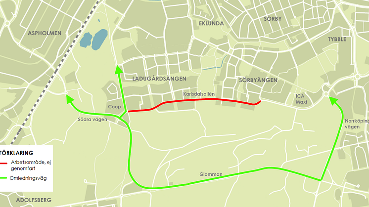 Karta_omledning Karlsdalsallén