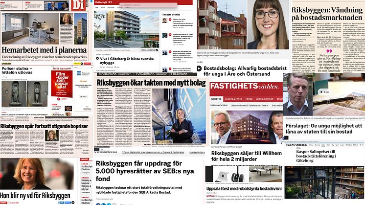 Försvunna poliser, Kasper Salin-vinst och Ungbolån i Riksbyggens presskrönika 2020