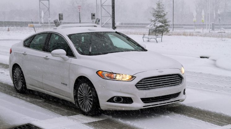 A Ford az iparágban elsőként teszteli önjáró autóit havas utakon, tovább gyorsítva ezzel fejlesztési programját