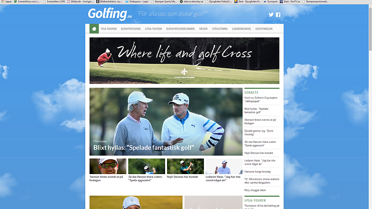 Stampen Sports Media och Mynewsdesk lanserar ny golftjänst och utmanar golf.se