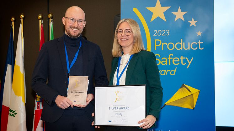 Philip John Brand Innovation Manager and Paula Stoppert Product Safety Specialist
