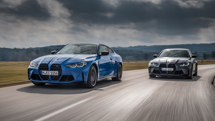 Helt nye BMW M3 Sedan og BMW M4 Coupé med M xDrive: Krefter på fire eller to hjul