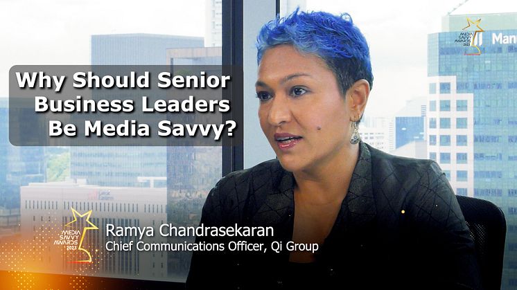 Ramya Chandrasekaran: Why do you think senior business leaders should be media-savvy?