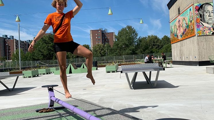 Botkyrkabyggens nya park i Fittja med gratis aktiviteter