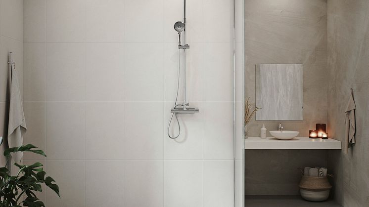 Habo_Magnolia chrome_ceiling shower set_1