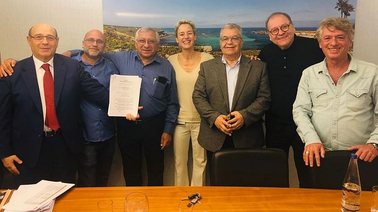 Image - Karpaz Gate Marina - Karpaz Gate Marina Managing Director Liza Singer with Korman Construction Ltd, the company contracted to construct the boutique hotel and spa