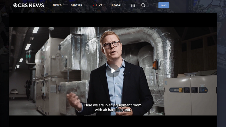 CBS nya serie "Global Thought Leaders - Innovation and Disruption Leaders" innehåller Camfil som har 60:e år med banbrytande lösningar för hälsosam inomhusluft.