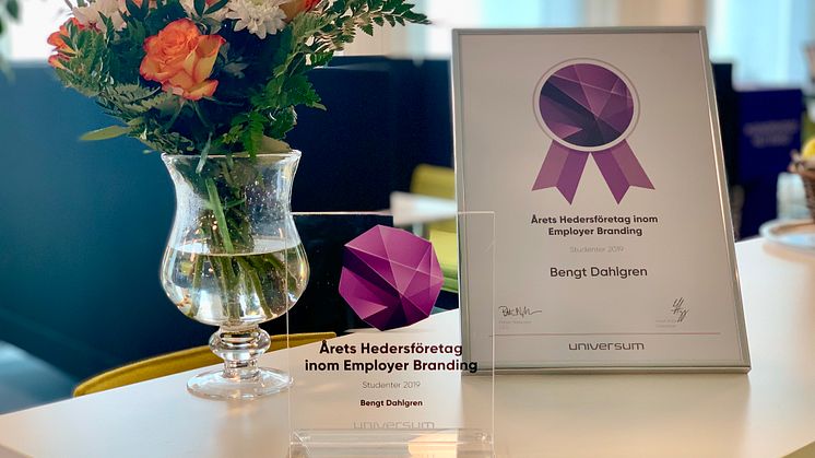Bengt Dahlgren är Årets Hedersföretag inom Employer Branding