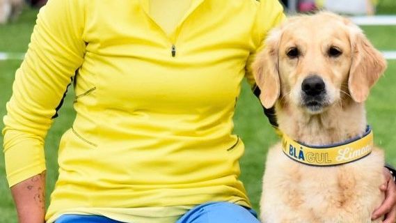 Hanna Nilsson samlade in 150 000 kr till hundcancerforskning.