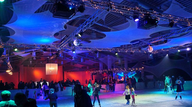 Die Eislauffläche des GLOBANA Messe & Conference Center