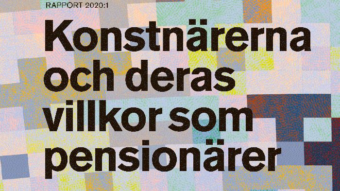 Omslaget till Konstnärerna och deras villkor som pensionärer är designad av Helena Shutrick
