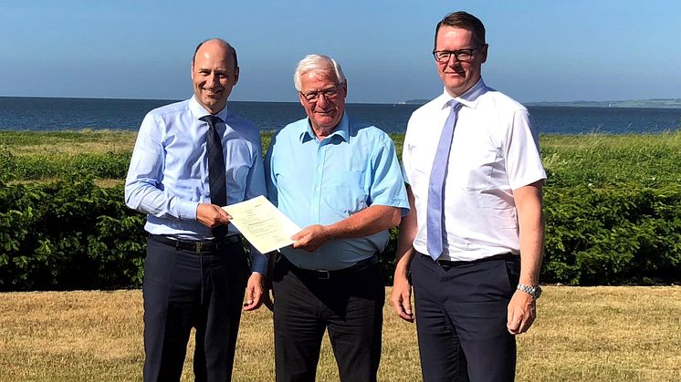 Jens Skifter, Johannes Jensen och Henning Haahr. Foto: Danish Agro 