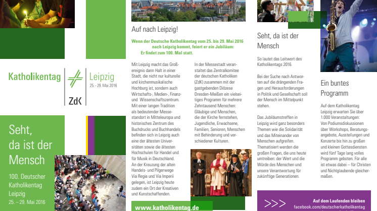 Flyer 100. Deutscher Katholikentag