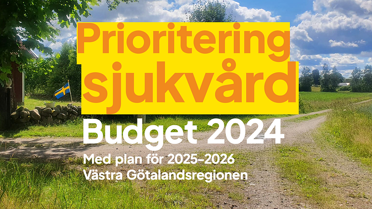 SD presenterar budgetförslag för Västra Götalandsregionen