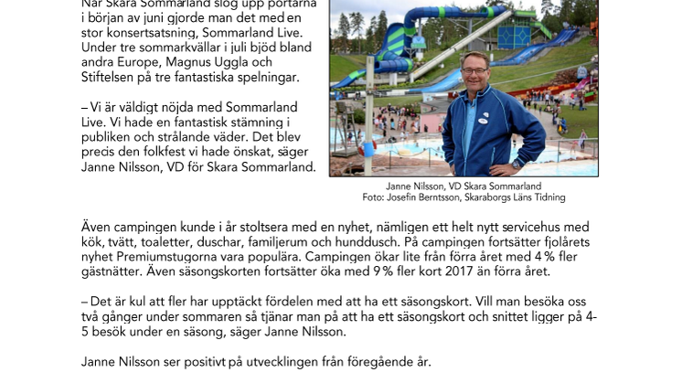 Stark säsong för Skara Sommarland