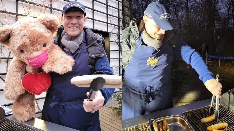 Axel Schulz grillt fürs Bärenherz-Team