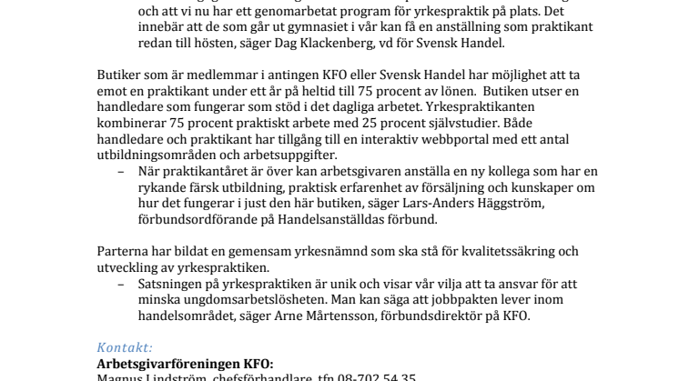 Unik satsning på yrkespraktik 