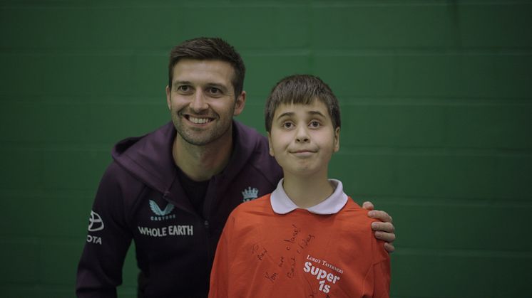 Mark Wood and Super 1s participant Ravi