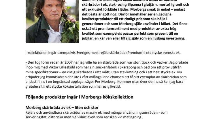 Morbergs kollektion med köksredskap i butik 26 augusti